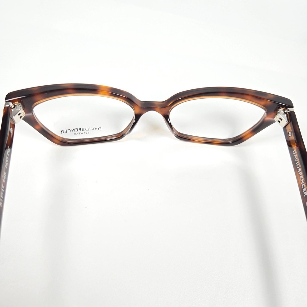 NEW David Spencer Eyewear HATTIE Tortoise Full Rim Cat Eye glasses Frames - Picture 9 of 10